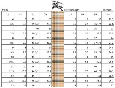 burberry kingston jeans measurements|Burberry size chart men.